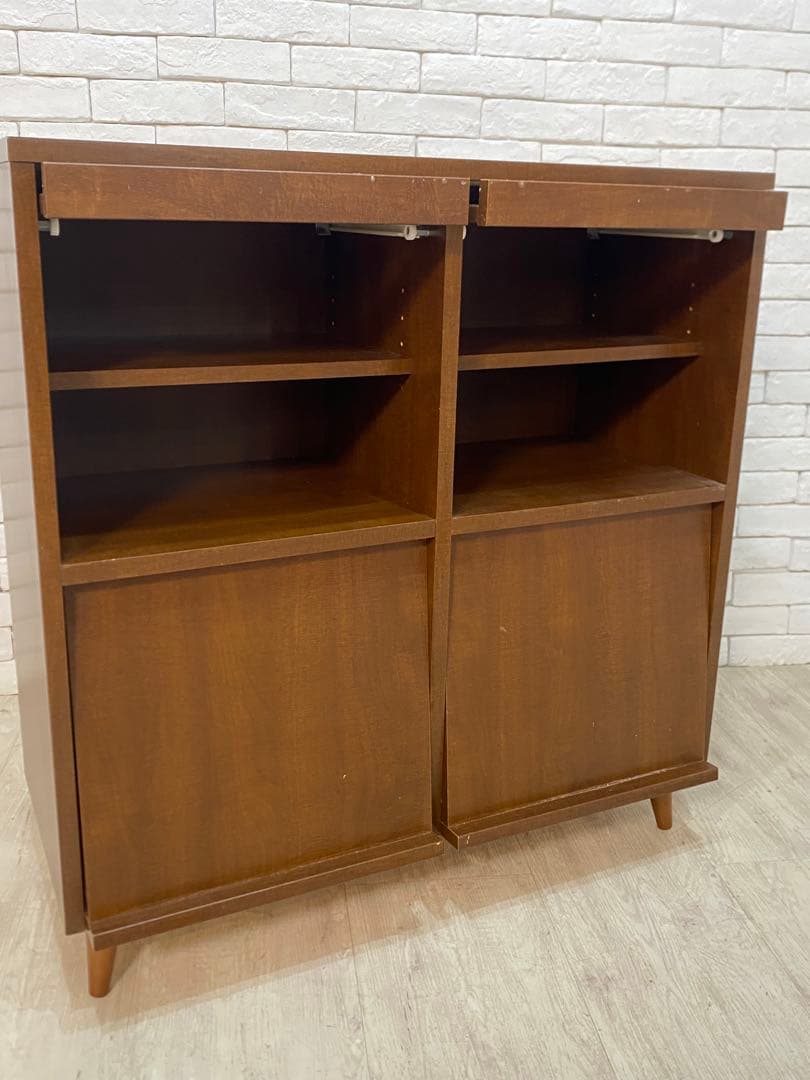 【東京都内23区配送無料】B-COMPANY ブックシェルフ　棚　チェスト　昭和