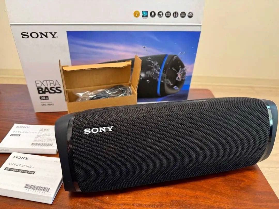 SONY ワイヤレススピーカー SRS-XB43 ブラック