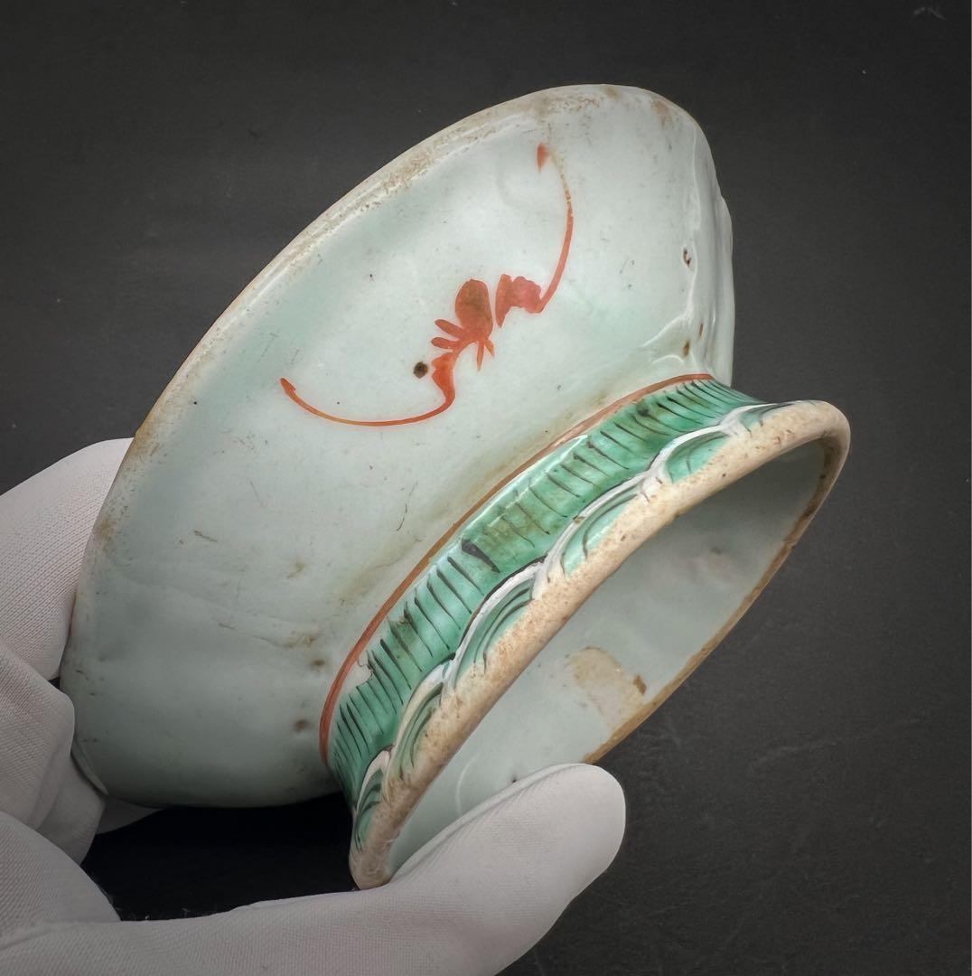 中国美術 古玩 清代高足盤2点