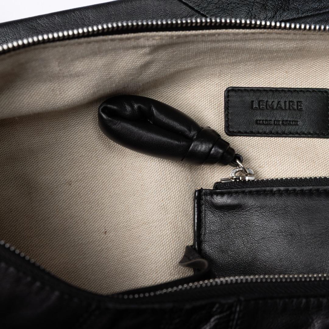 バッグ LEMAIRE LARGE CROISSANT BAG IN LEATHER