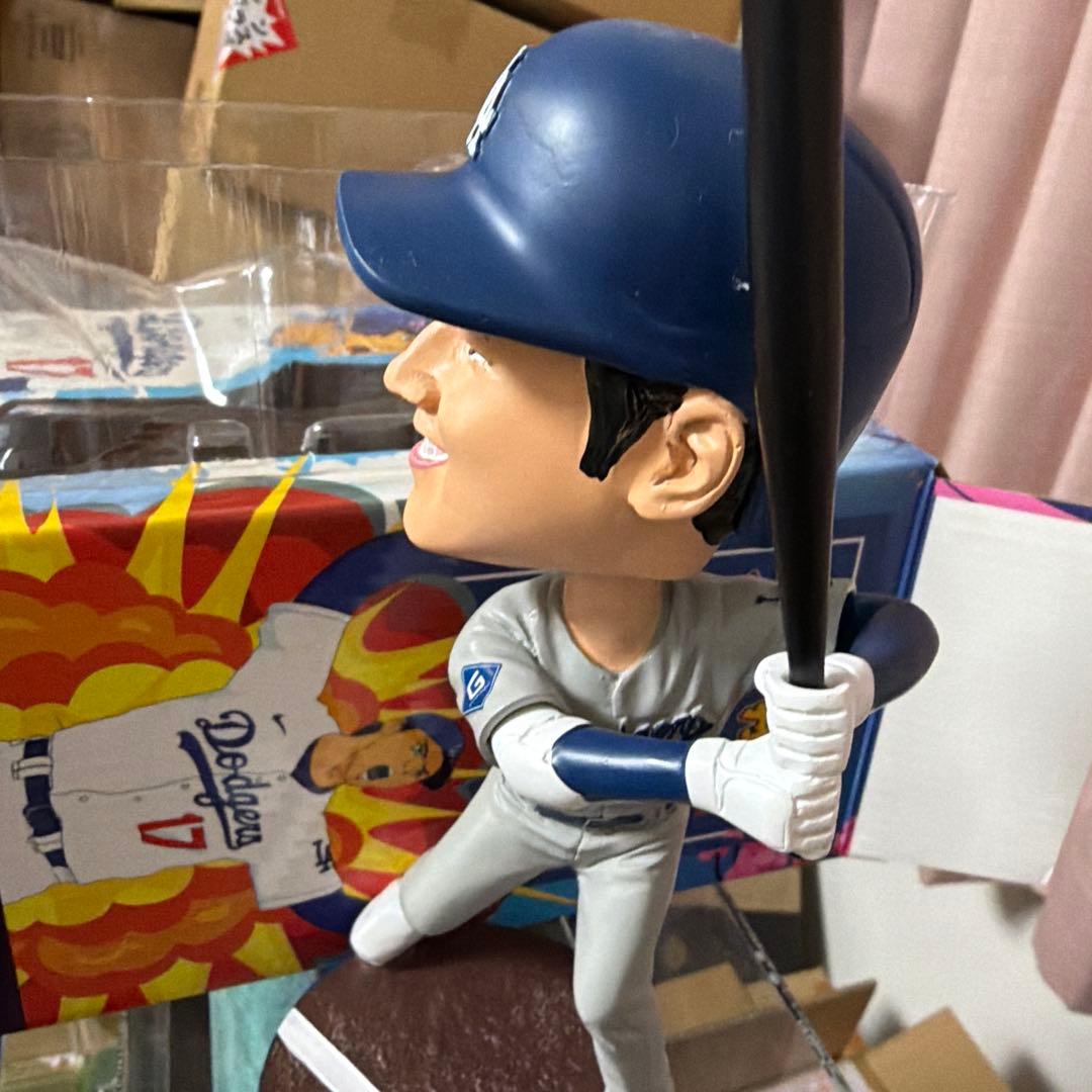 レア品大谷翔平 ボブルヘッドフィギュア球場配布品グレーユニフォーム