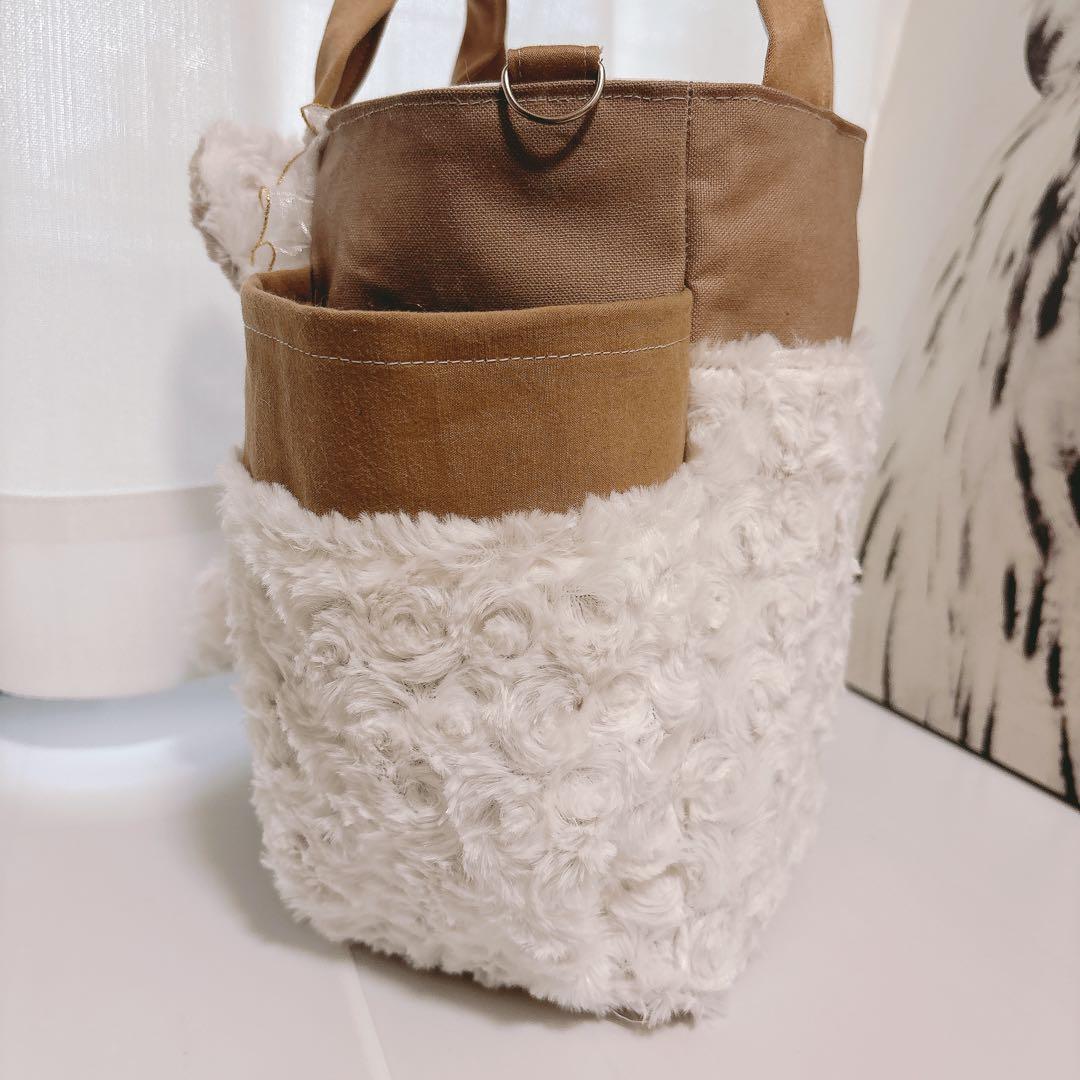 f*t様 コヤンイサムチョン　バック　カフェモカカラー　ルミちゃん　ふわふわファ