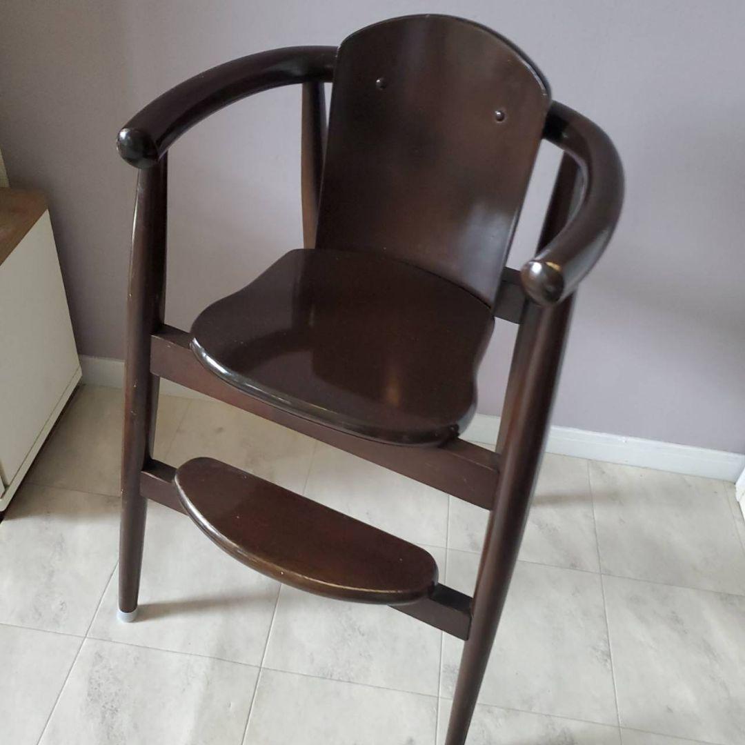 CRES 木製 ハイチェア ベビー キッズ 北欧 クレス 家具 ダークブラウン