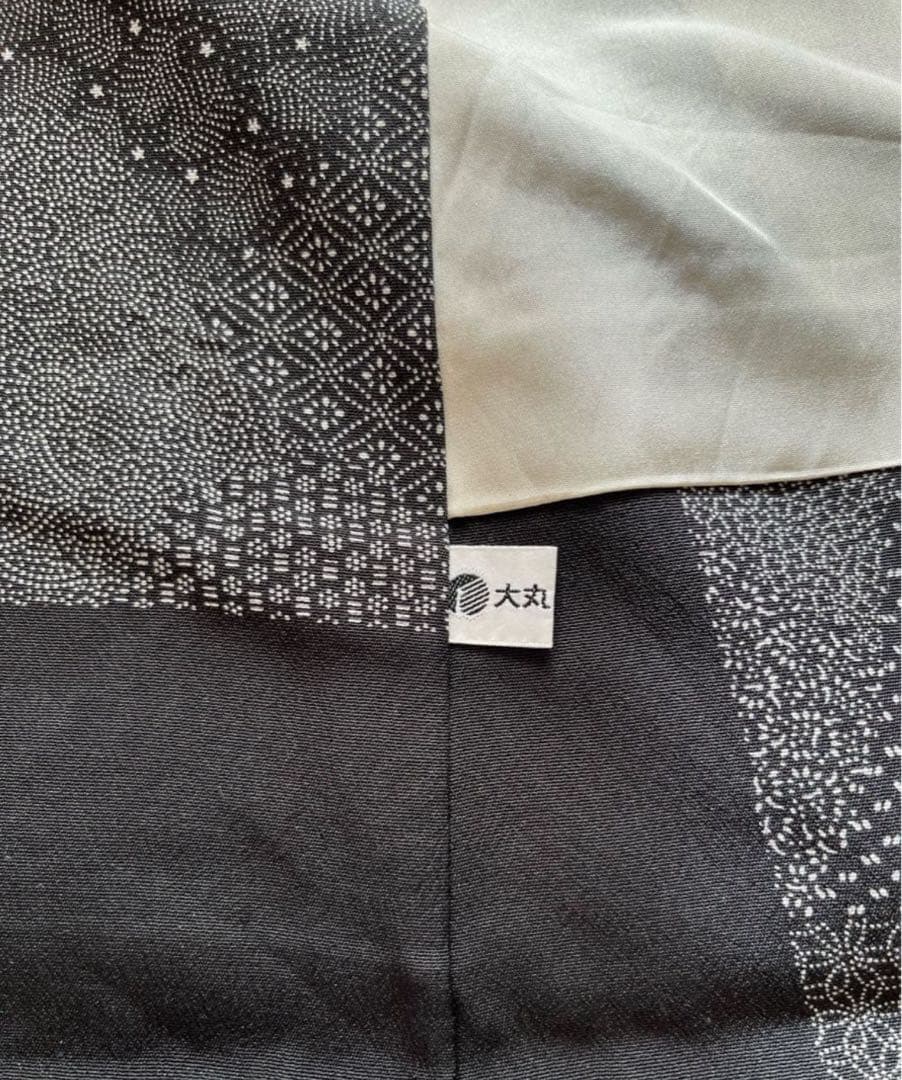 小紋　江戸小紋　モノトーン　切りばめ文様　作家物