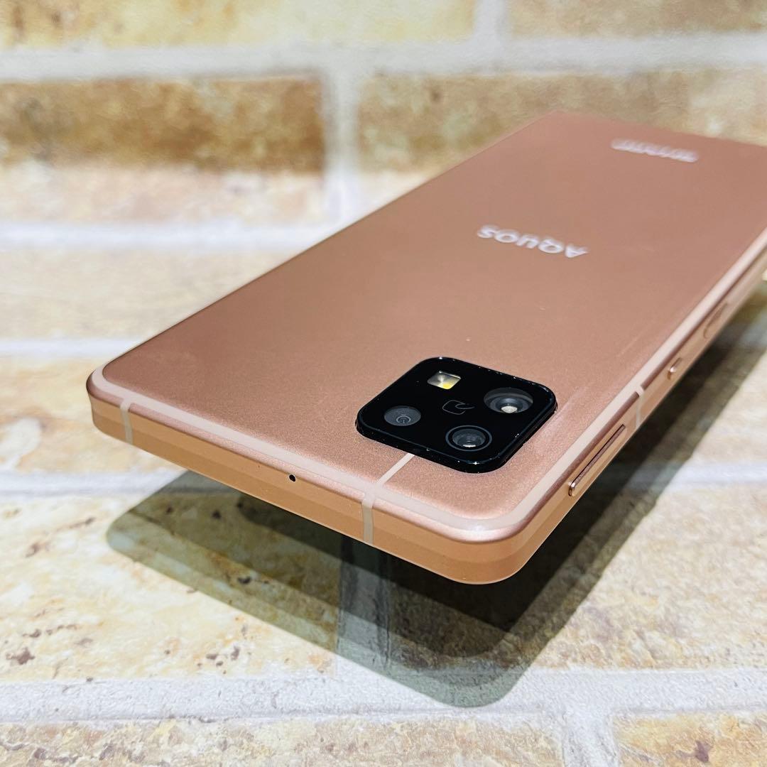 SIMフリー AQUOS sense6 64GB ライトカッパー 電池良好