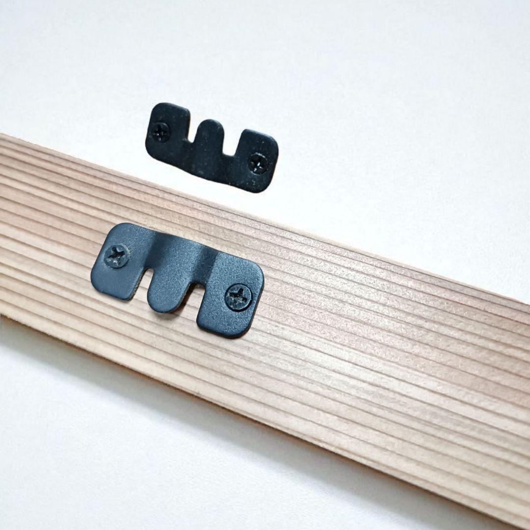 【杉無垢材のCDウォールラック】　6枚用2本セット　収納　棚　インテリア