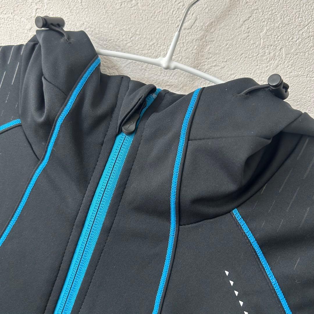 【美品】ミズノ テックシールド ジャケット ウインドブレーカー 上下セット　黒