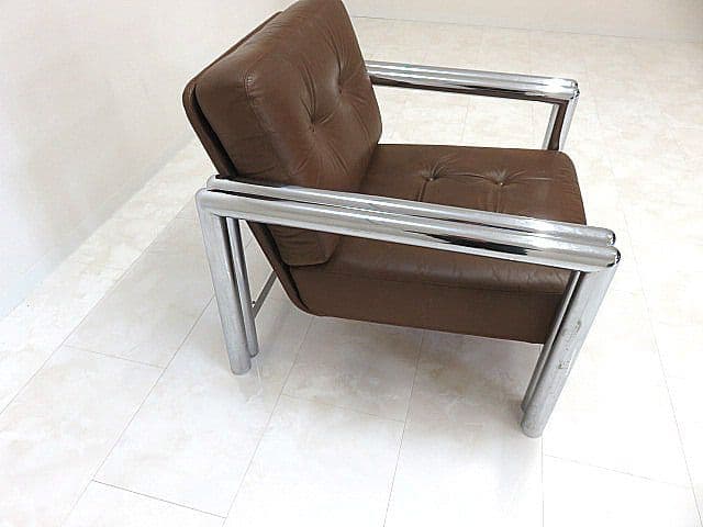 コ*ム様 希少品/ヴィンテージ　Knoll/ノール/ノル 本革1人掛けソファ　本