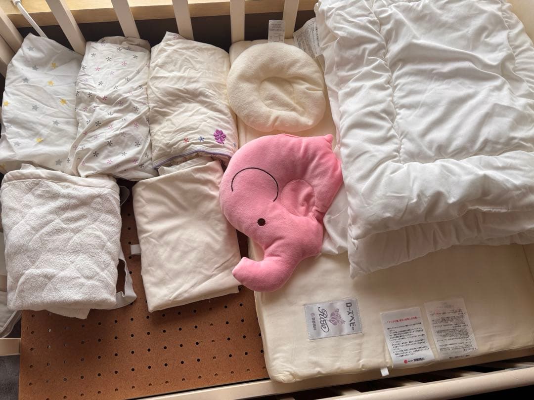 カトージ KATOJI ミニベビーベッドハイタイプ ふとんの西川布団セットつき