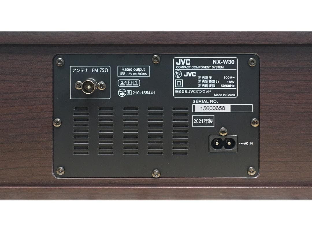 美品 JVC ケンウッド ビクター コンポ NX-W30 2021年製 動作品