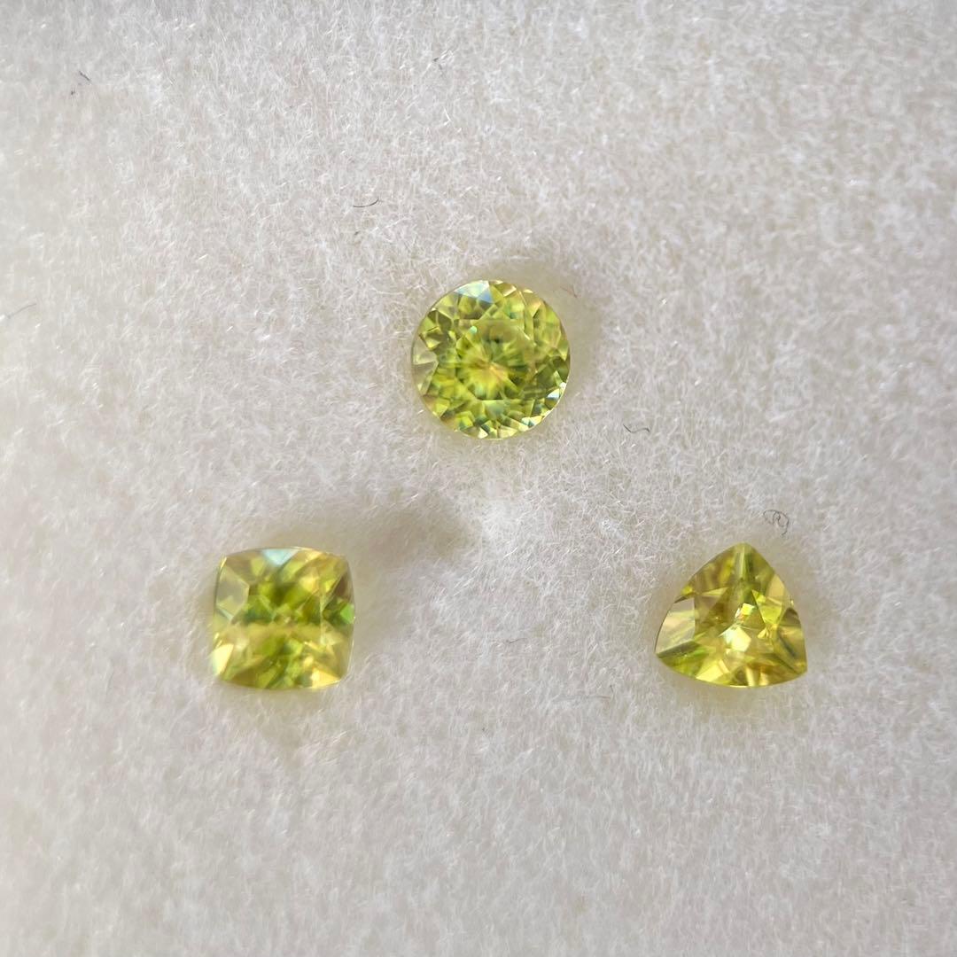 スフェーン☆ルース☆3点セット☆合計0.89ct