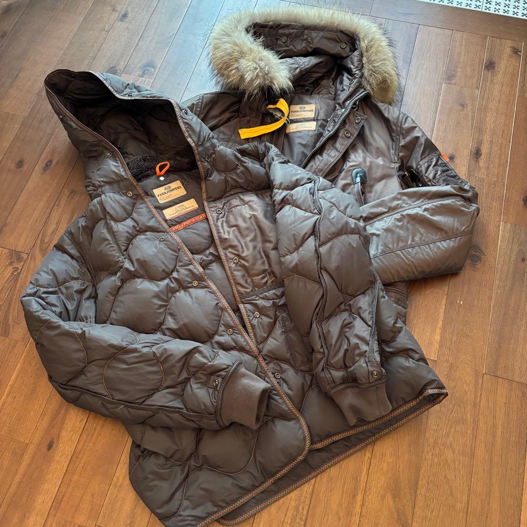【希少XL】PARAJUMPERS パラジャンパーズ 高級ダウン ライナー着脱可
