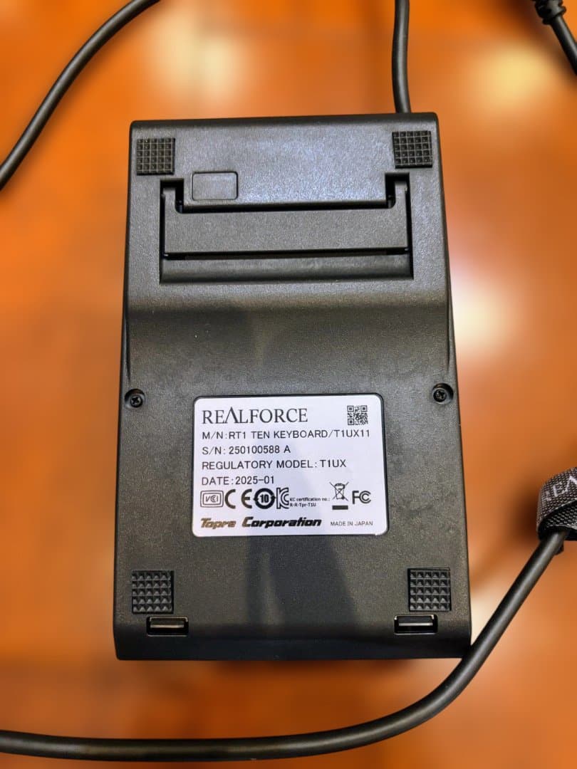 美品：REALFORCE TUX11 テンキー USB接続 ブラック