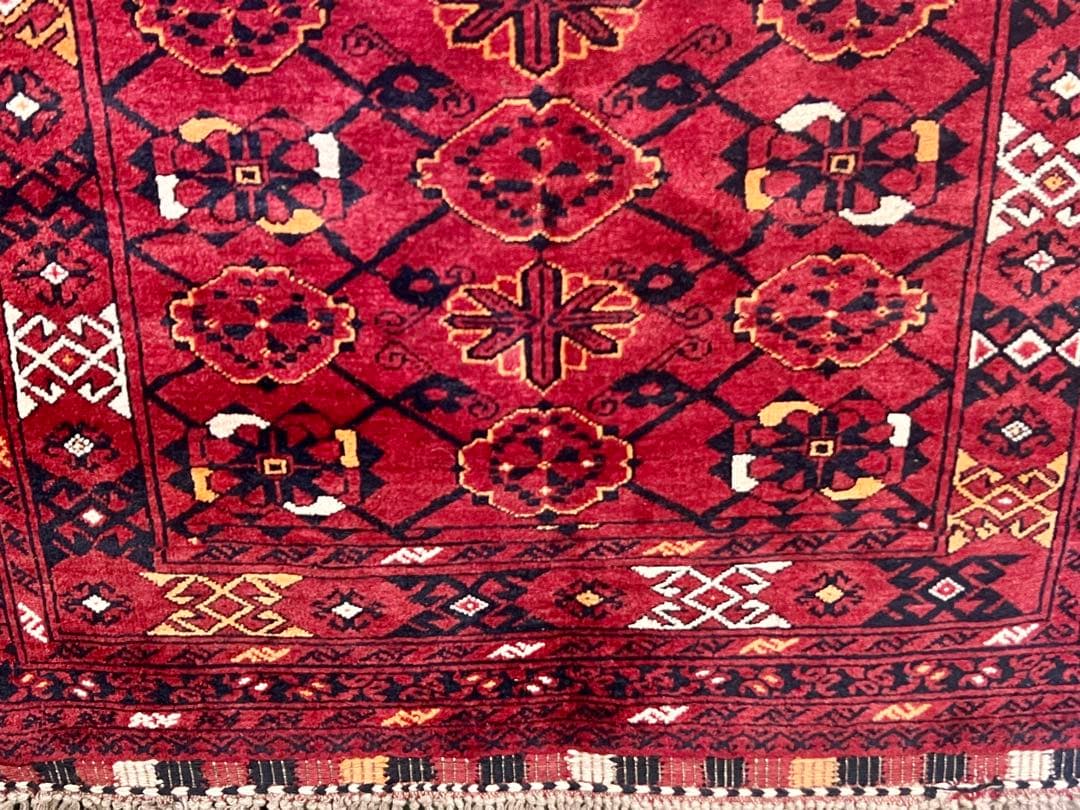 トルクメンペルシャ最高級ウールラグ./サイズ：107x210cm。.. .TR7