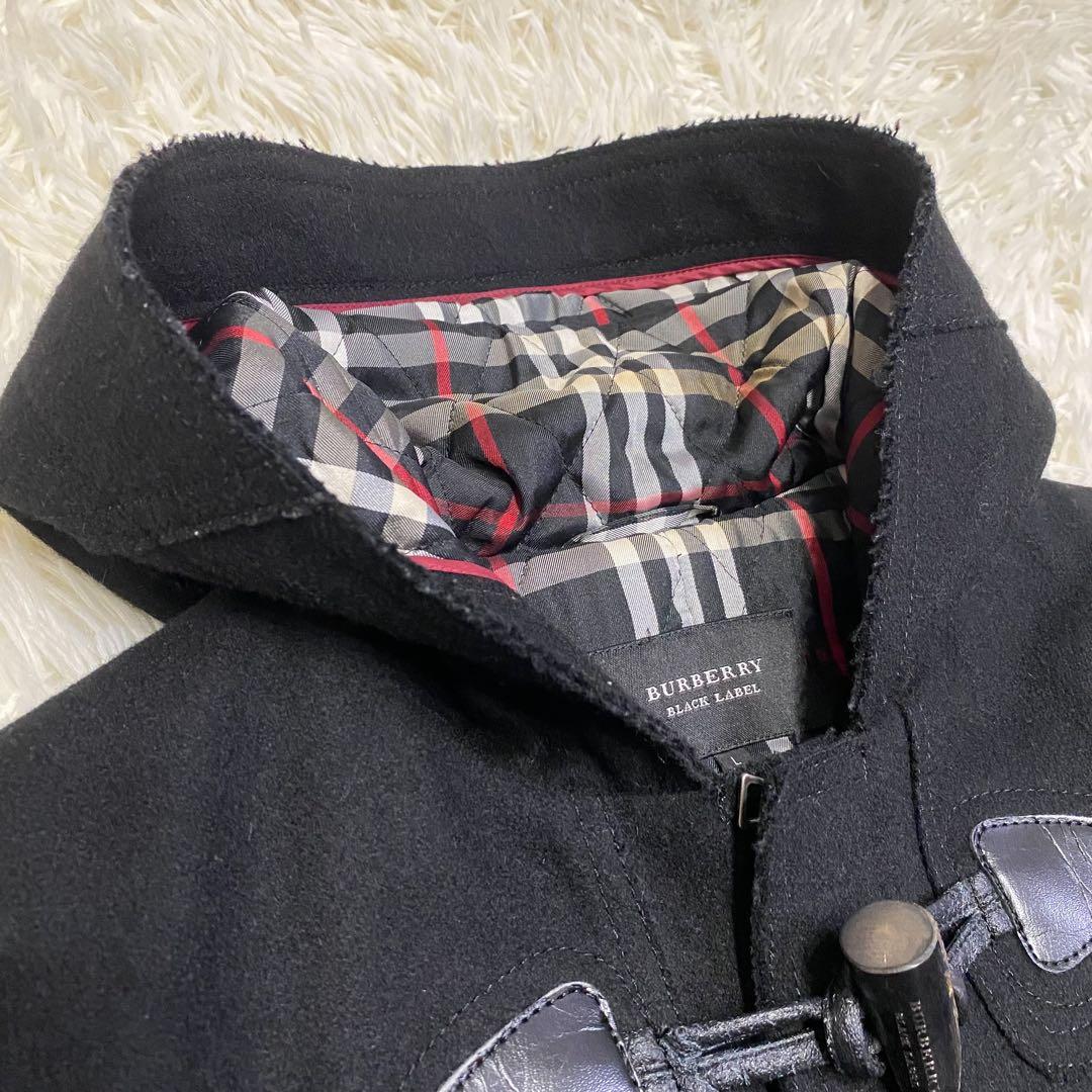 【美品✨】バーバリーブラックレベール ダッフルコート ノバチェック ホースロゴL