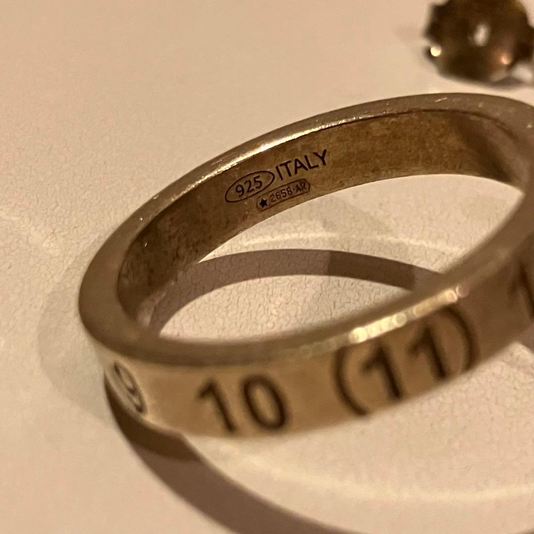 マルジェラ ナンバーピアス 両耳