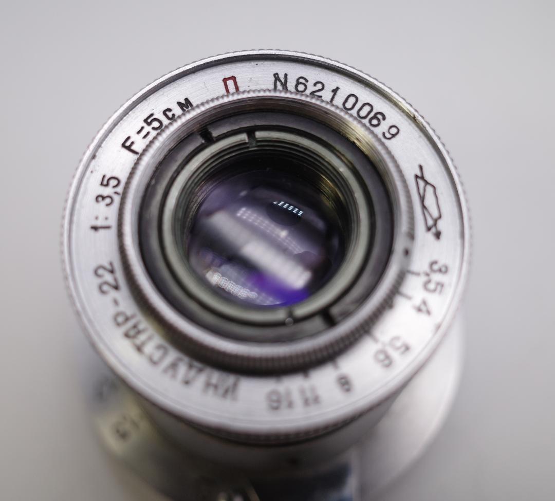 80　希少【RED P】 沈胴式 インダスター22　L39アダプター付