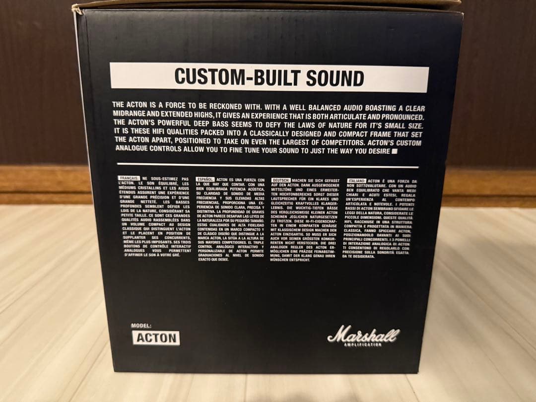 箱付きほぼ新品　Marshall ワイヤレススピーカー　ACTON