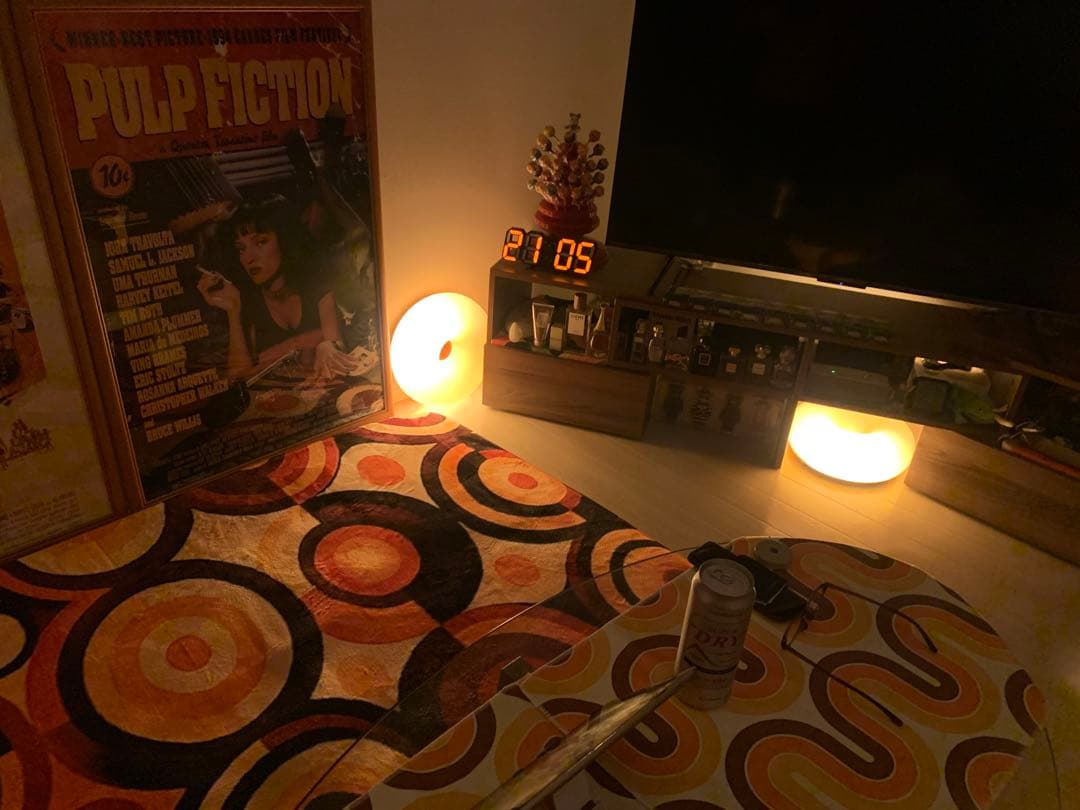 【新品・未使用・未開封】IKEA 正規品 オレンジ ドーナツ型ランプ2灯セット