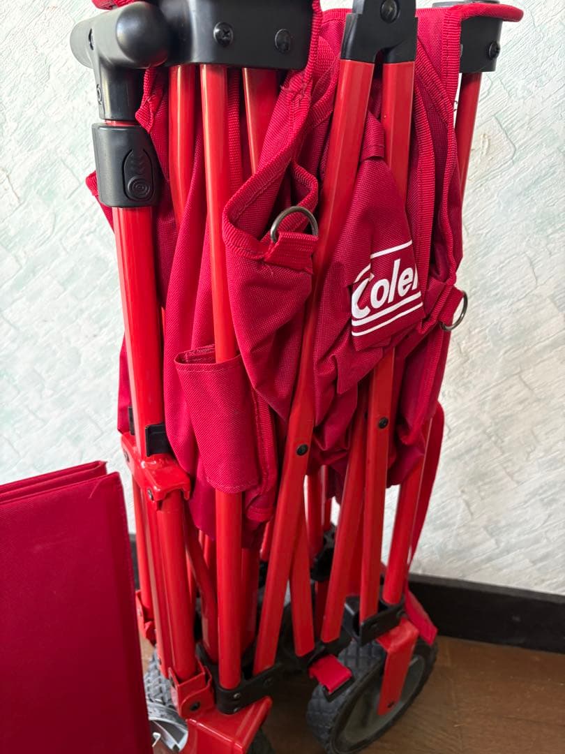 Coleman キャリーカート レッド　アウトドア