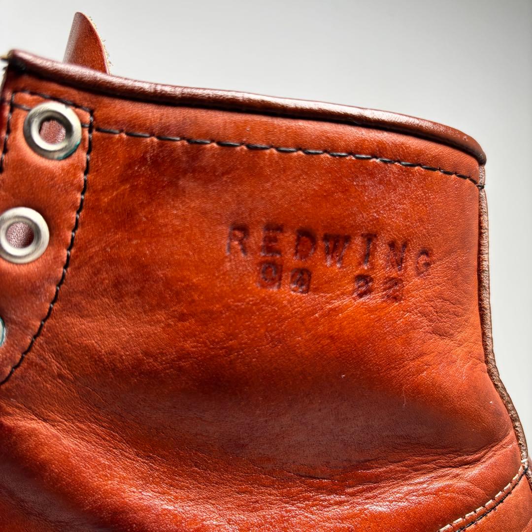 US8.5E レッドウィング 875 半円犬タグ 金刺繍 アメリカ製 92年製