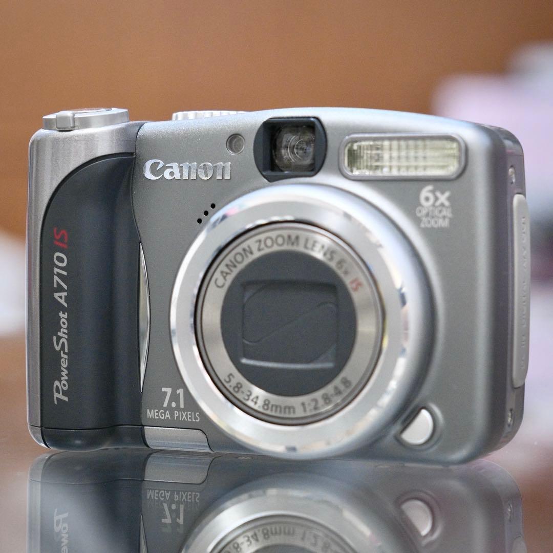 極美品！名機 動作品 平成レトロ Canon PowerShot A710 IS