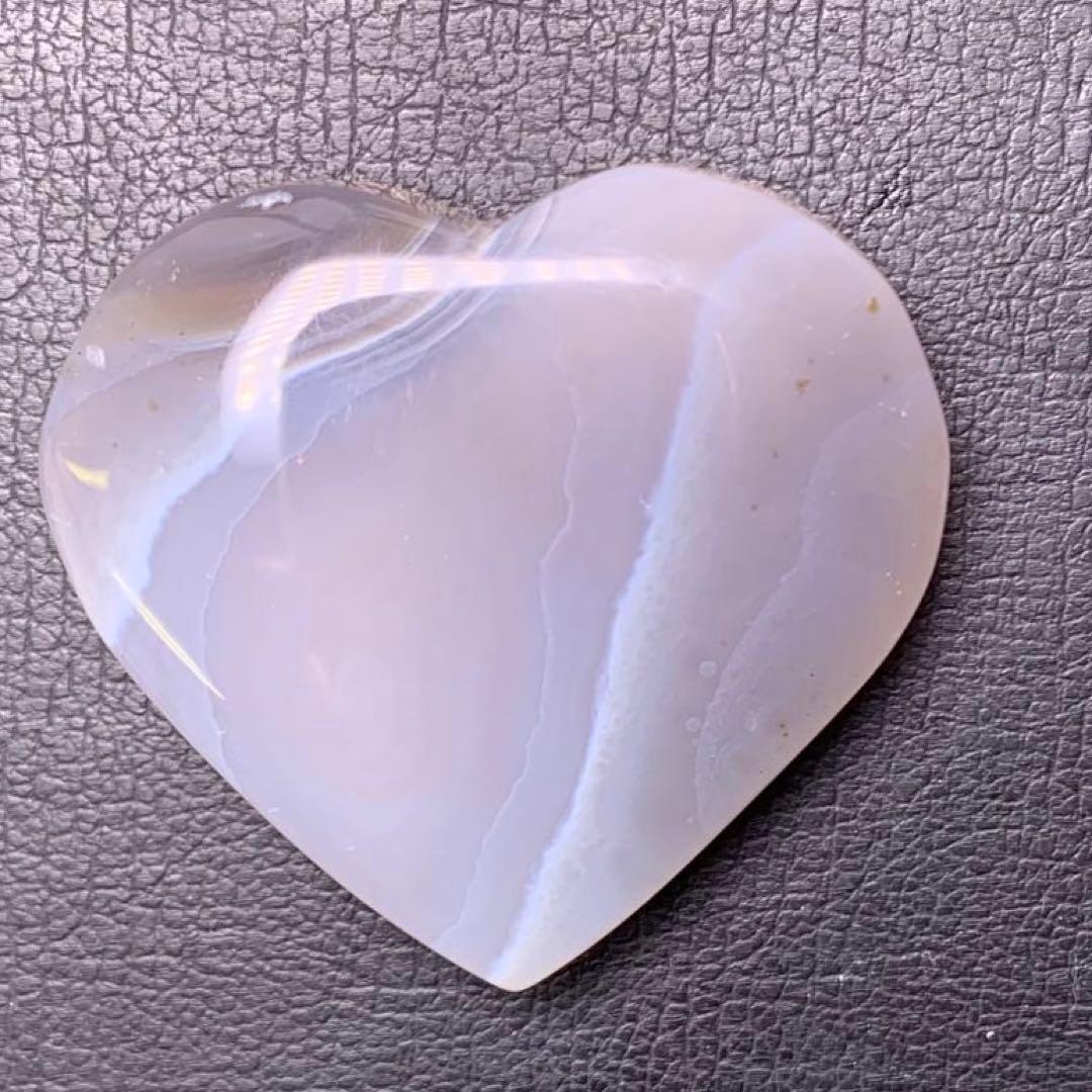 0606168  天然瑪瑙水晶共生ハート型