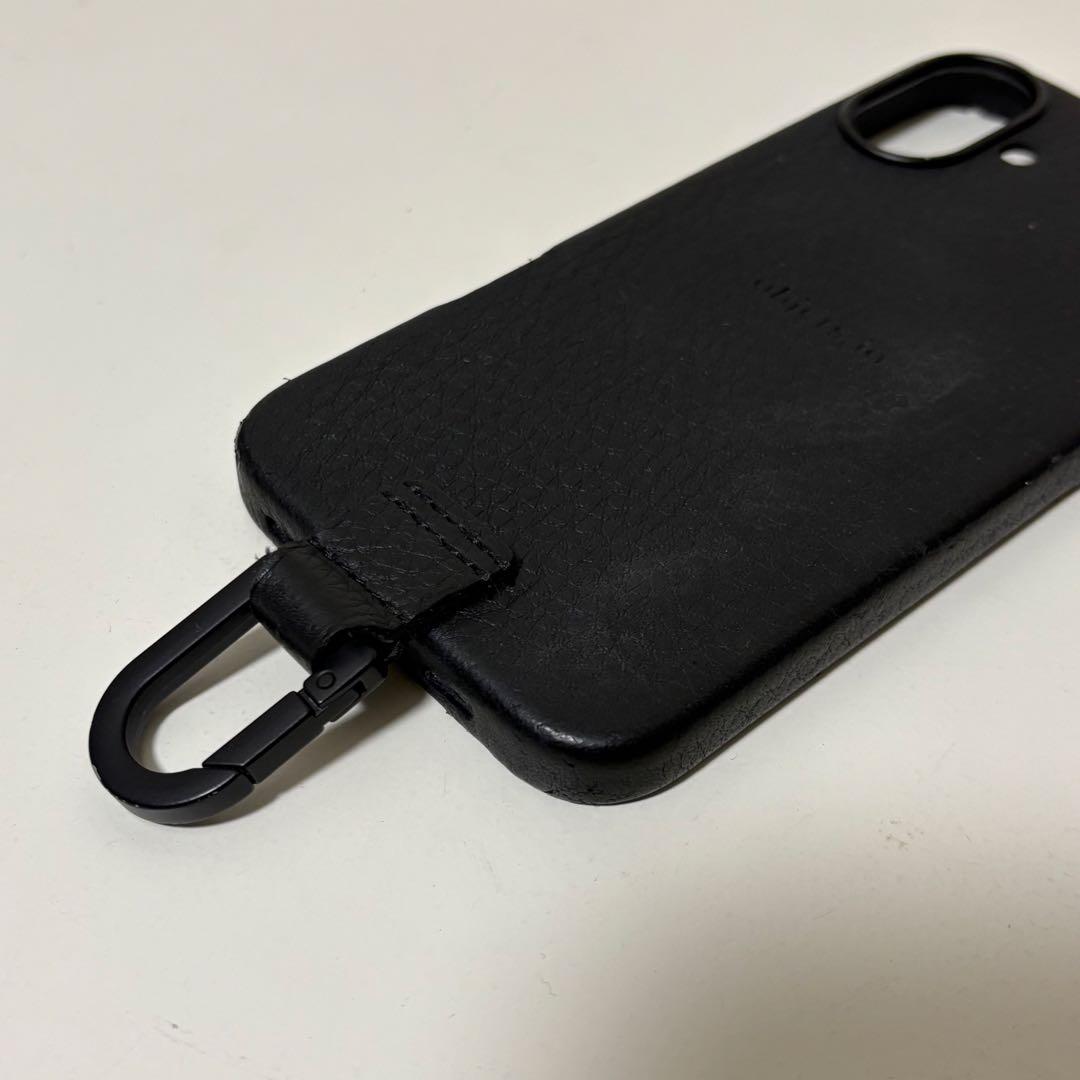 【格安】objcts.io レザーストラップ + iPhoneケースセット 黒