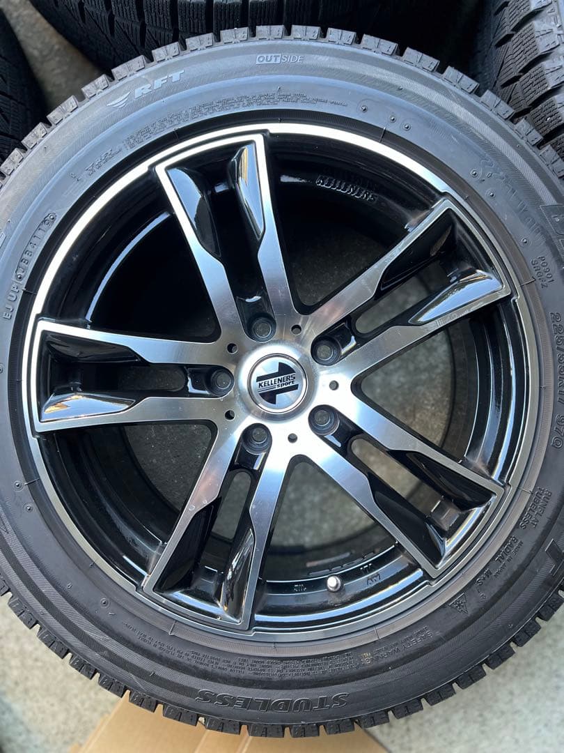  X1 スタッドレスタイヤ(ブリザックRFT)ホイール17インチ4本セット