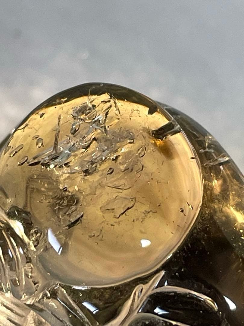 水入り☆スモーキークォーツ☆観音様