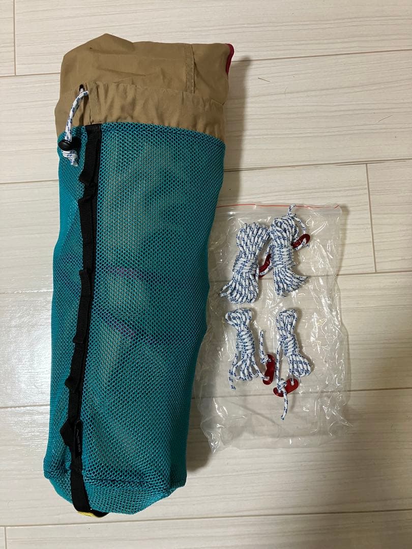 テンマクデザイン ムササビウィング 、DOD アルミポールセット 収納袋付き