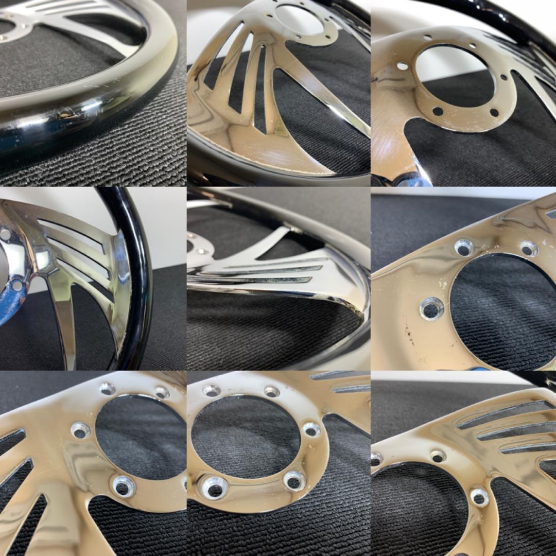 希少 ビレットステアリング ウッド×ブラック 35φ MOMOピッチ 当時物