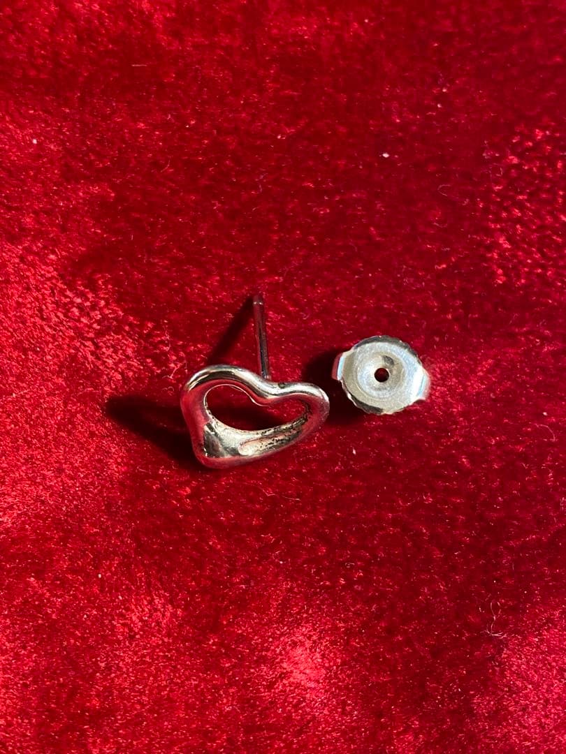 片耳のみ！現物のみ！ティファニーのオープンハート スタッド ピアス！