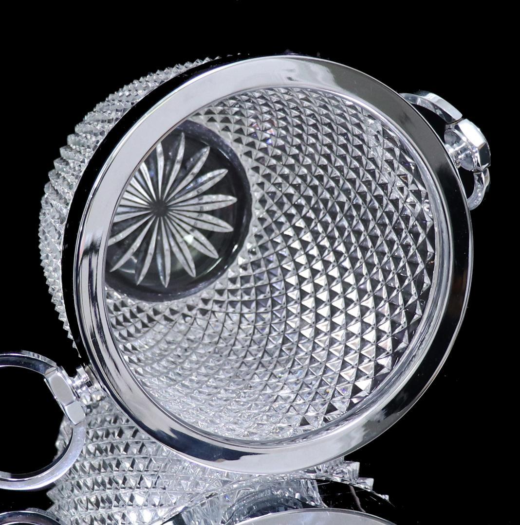 オールド・バカラ 特大 ディアマン・ビゾー 3.2㎏ シャンパンクーラー 銀装飾