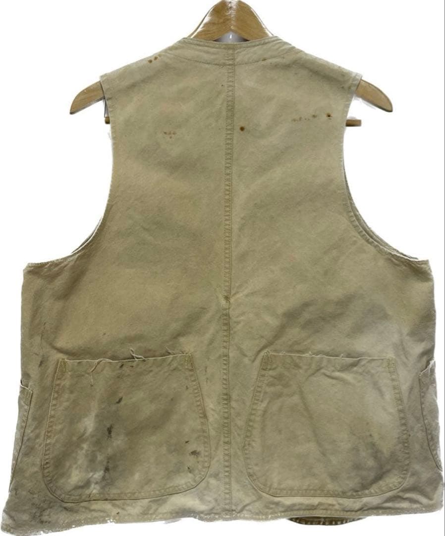 30s vintage ハーフムーン　ハンティングベスト　40s 50s