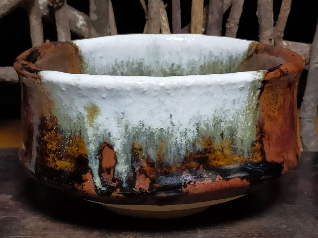 ♥☆彡　美濃焼　茶碗 　無銘　骨董　古玩