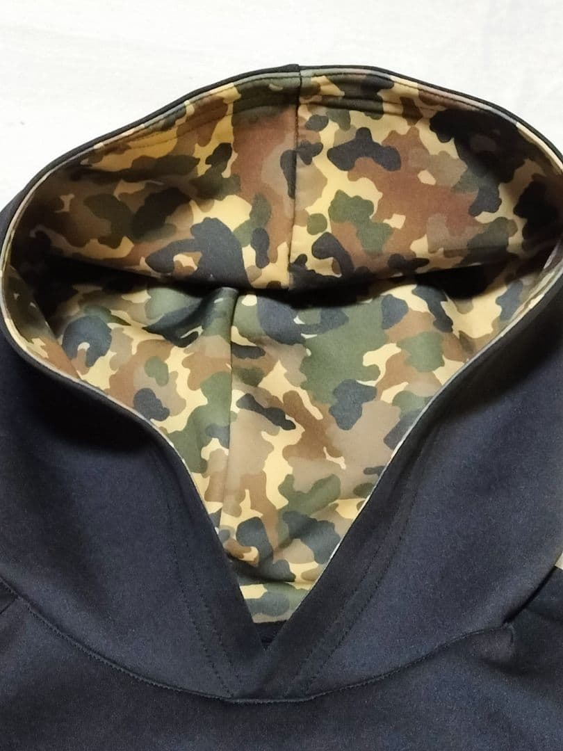 エゴザル セットアップ パーカー バスケ フーディ 黒 Ｍサイズ カモフラ