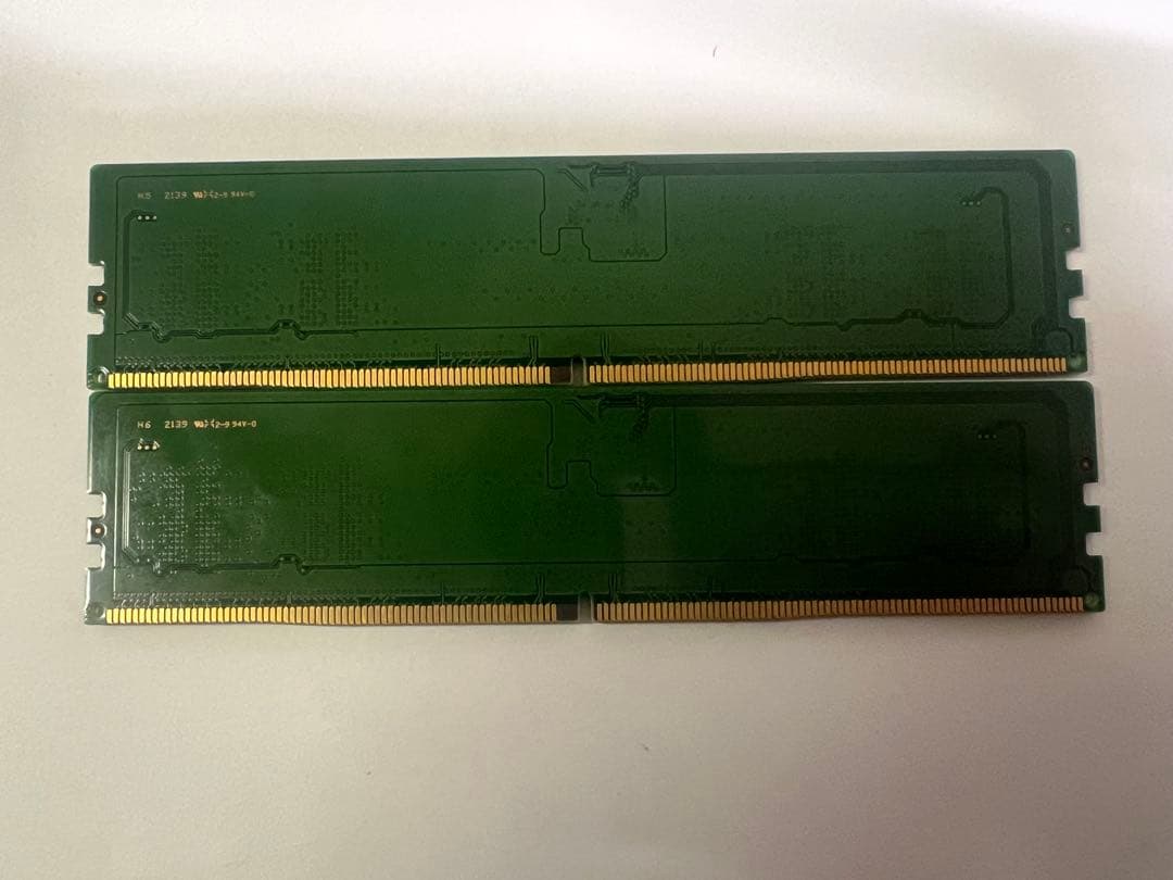 美品Samsung 8GB DDR5 & 8GB DDR5メモリセット