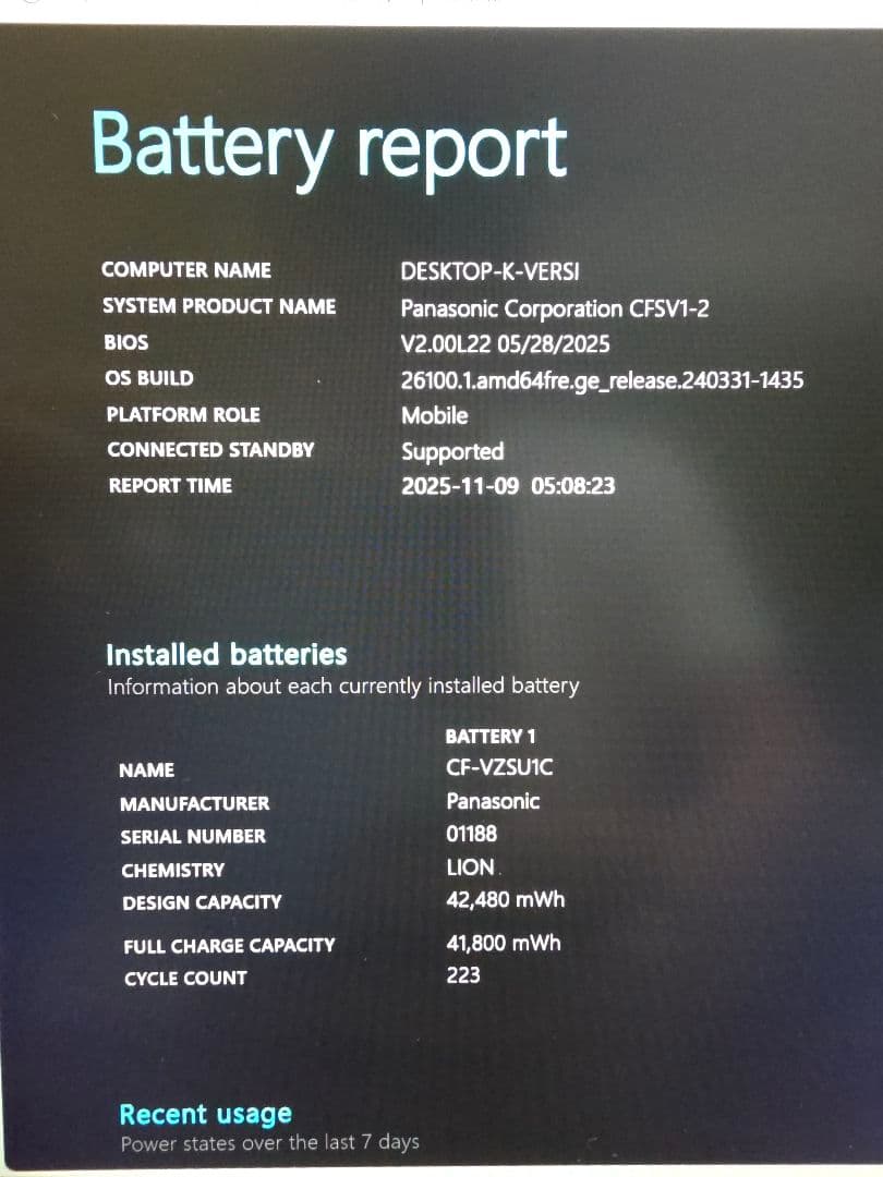 米*K様 Panasonic Let’s note CF-SV（CF-SV1RD