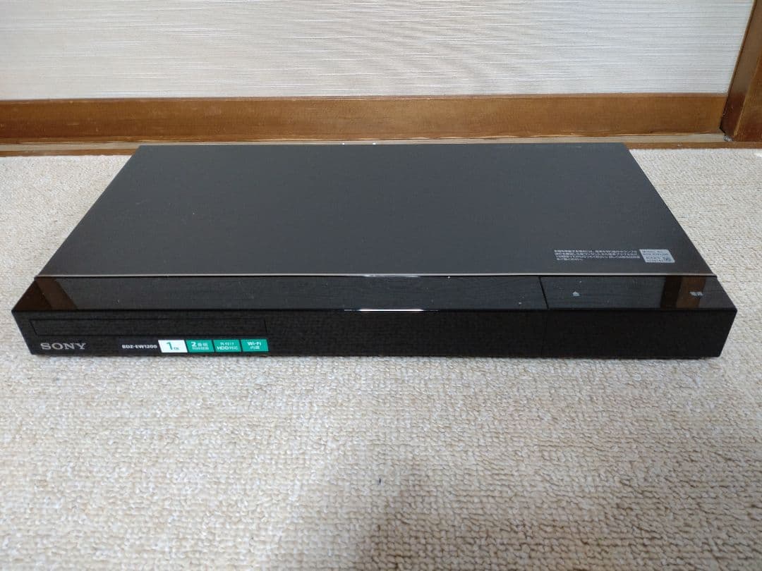SONY ブルーレイレコーダー BDZ‐EW1200 1TB2番組同時録画 美品