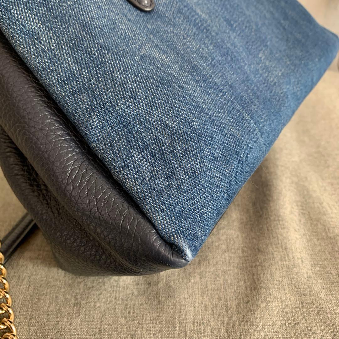 美品♡ COACH☆コーチ　デニムxレザー　バッグ　2way