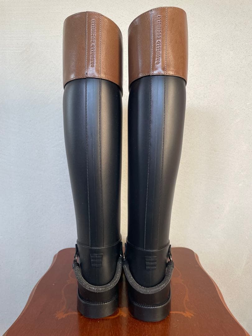 BRUNELLO CUCINELLI ライディング レインブーツ サイズ 38