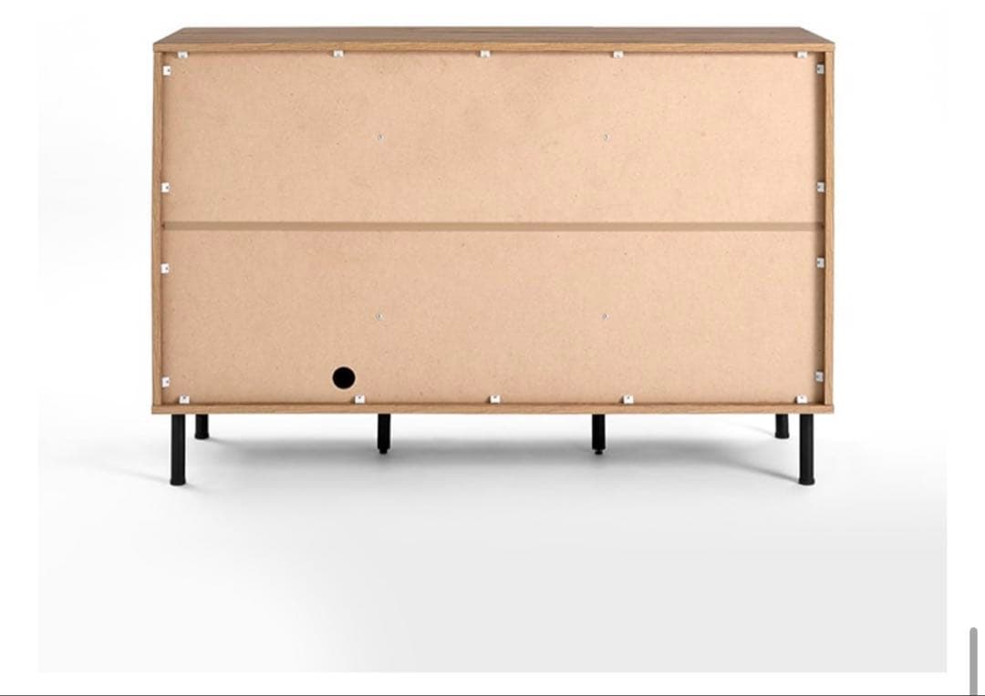 ［幅120cm］LOWYA ラタン調キャビネット　リビングボード