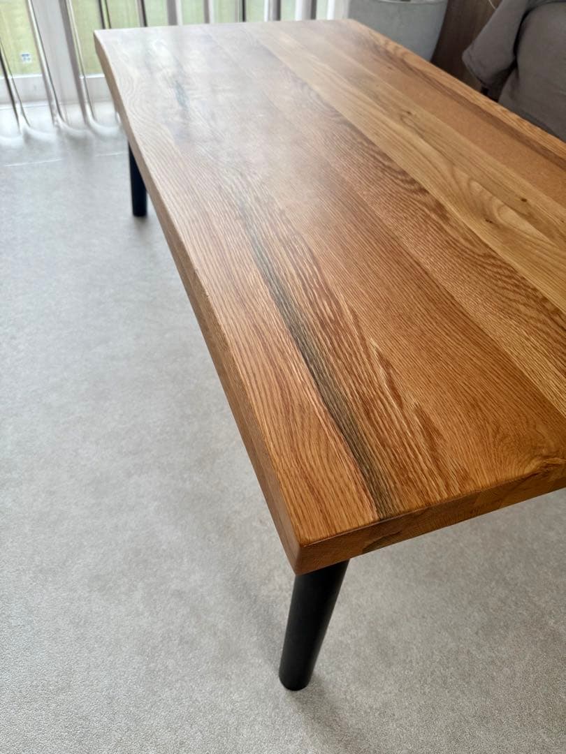 木製ローテーブル オーク材