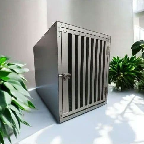 アルミドッグケージ ✳ 1頭用 幅45cm 奥行75cm 高さ55cm 車載用