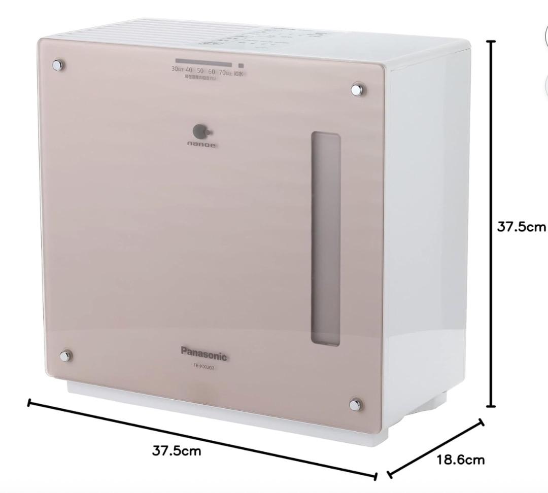 【美品】Panasonic 19畳 ナノイー気化式加湿器 FE-KXU07 取説