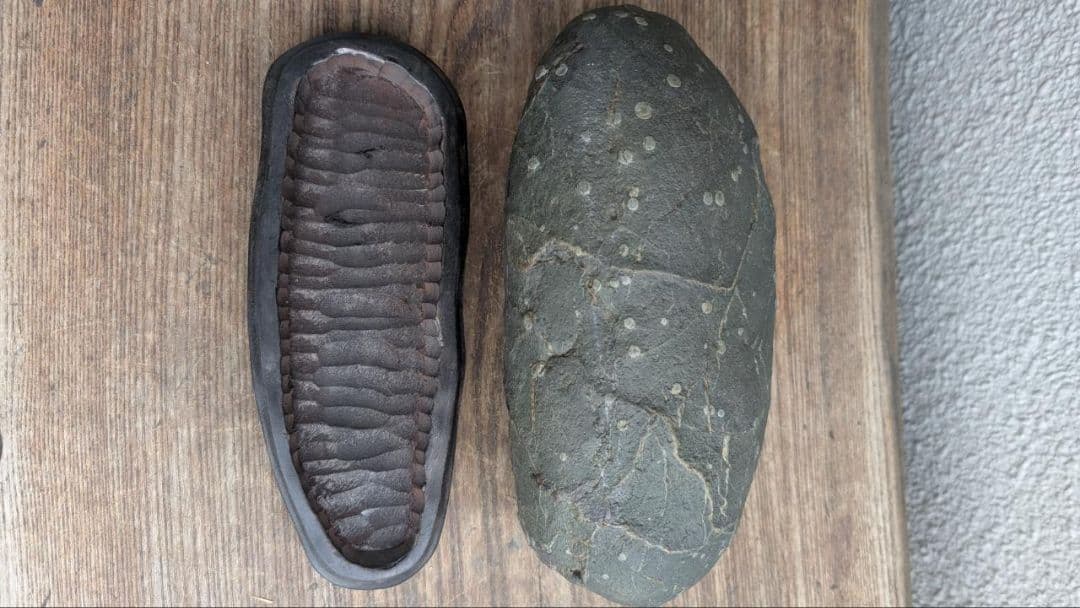 北海道 空知川 梅花石 銘 和音 一雨会師範 園藤雨園翁遺愛石