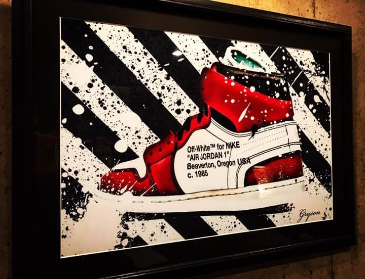 grysonアート2.5Lオフホワイトジョーダンオマージュパロディ