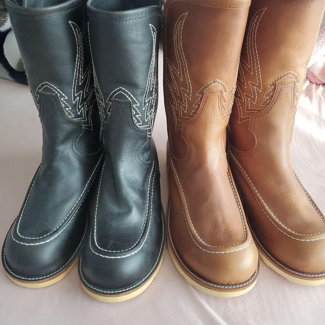 ウエスタンブーツ ブラック ブラウン 2色