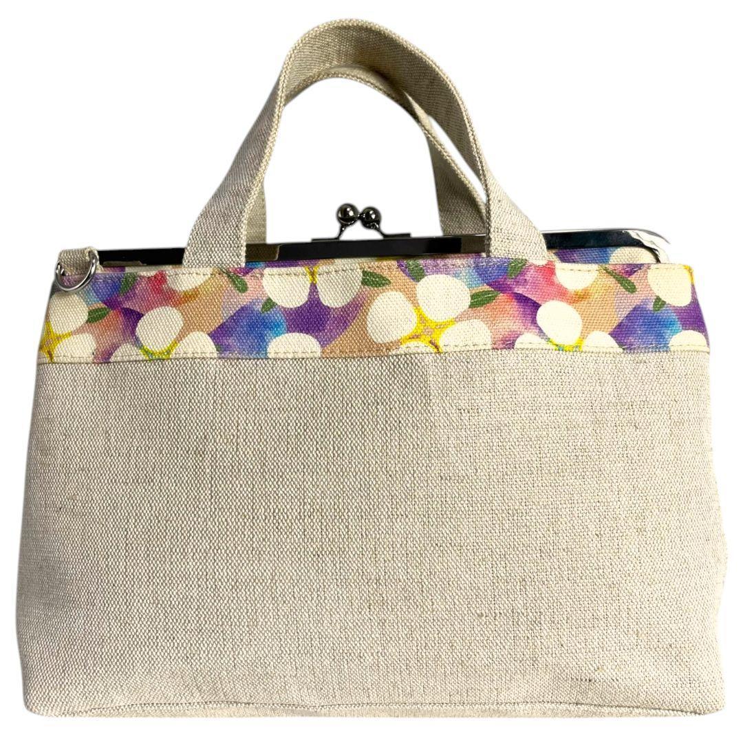 未使用級　AYANOKOJI　2way　がま口　ショルダーバッグ　斜め掛け　花柄